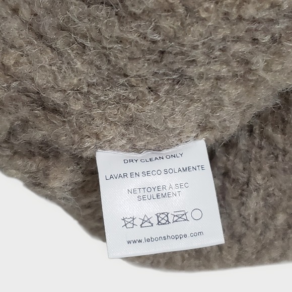 Le Bon Shoppe Mushroom Envie Sweater Boxy Oversized Chunky Boucle Sz M/L - Picture 8 of 12